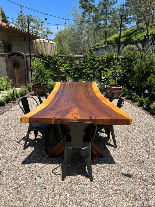 Custom live edge Parota Wood Table