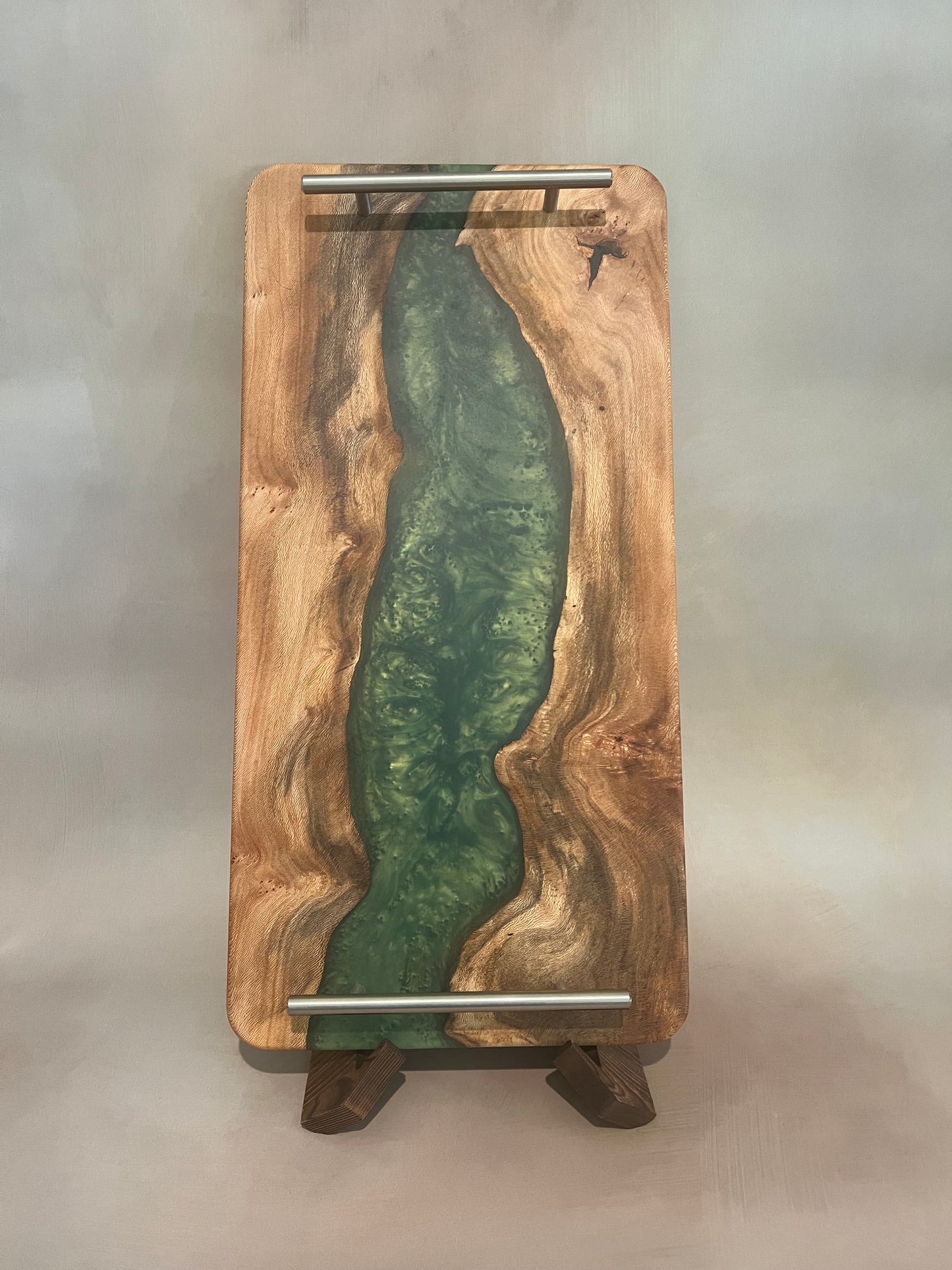 Emerald Sequoia Wood Serving Tray