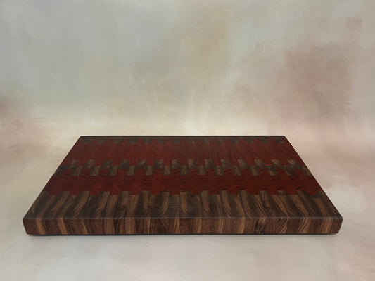 Padauk & Walnut End grain Board